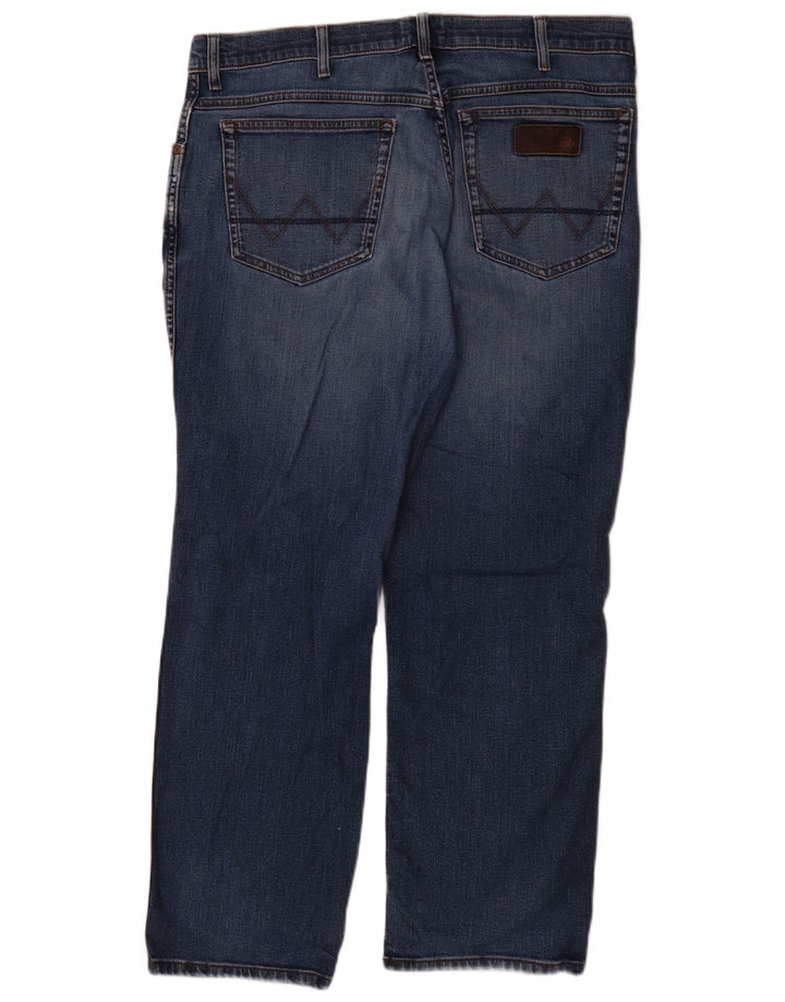 Мужские прямые джинсы Wrangler Texas W36 L30, синий хлопок