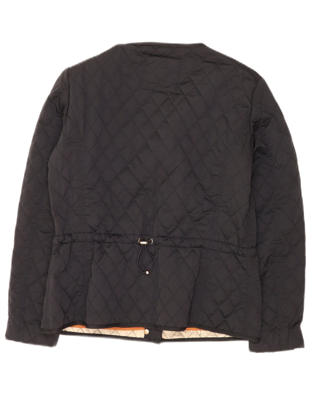 Женская стеганая куртка Massimo Dutti UK 14, большая, черная, полиэстер