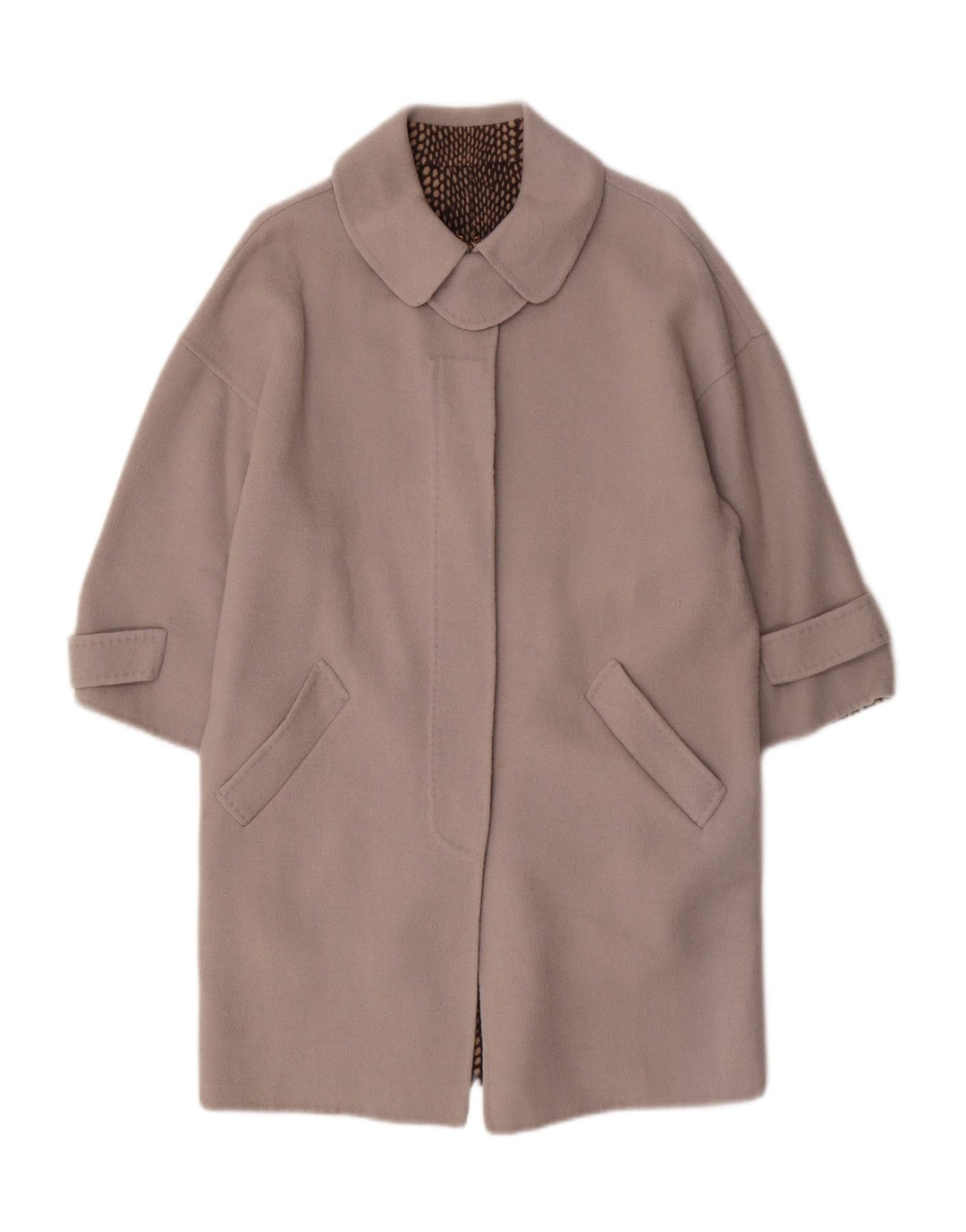 ВИНТАЖНОЕ Женское Пальто UK 14 Большое Серое