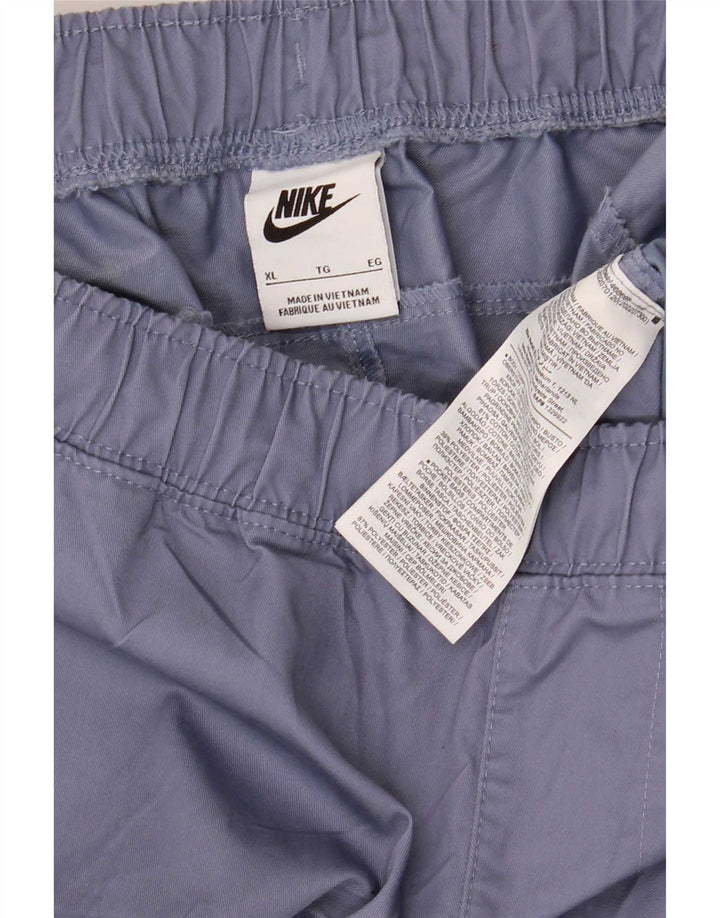 Мужские спортивные брюки Nike XL синие из полиэстера