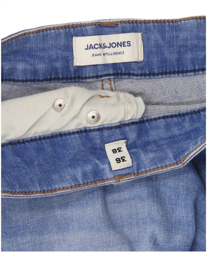 Мужские узкие джинсы Jack & Jones W36 L36, синий хлопок