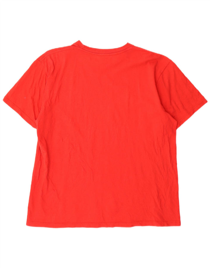 Мужская футболка с рисунком CHAMPION 2XL красная