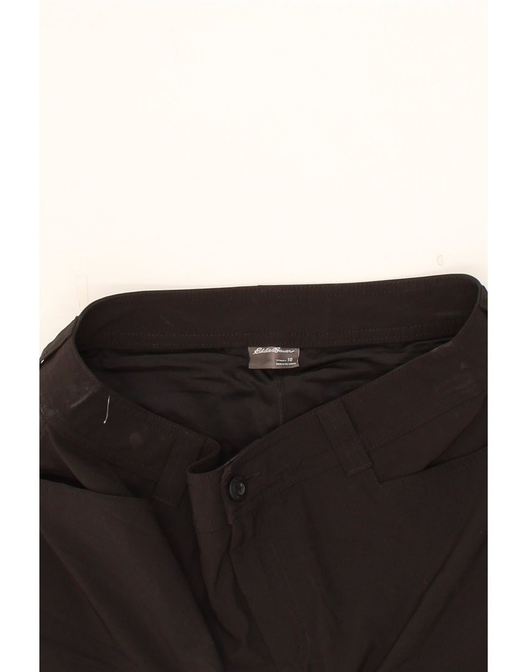 EDDIE BAUER Womens Mini Skirt US 10 Large W32 Black Polyester Vintage Eddie Bauer and Second-Hand Eddie Bauer from Messina Hembry 