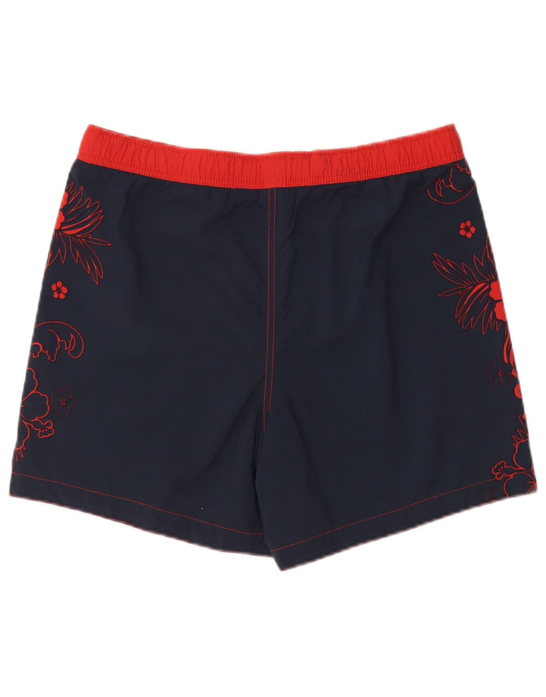 TOMMY HILFIGER Mens Swimming Shorts Small  Red Colourblock Nylon