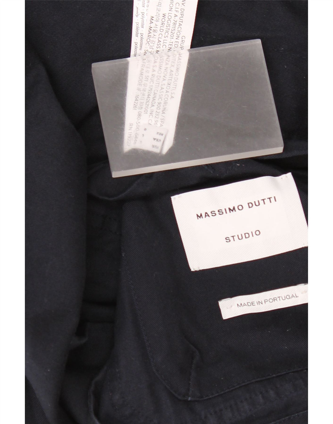 Мужская куртка Massimo Dutti UK 40, большая темно-синяя, хлопок