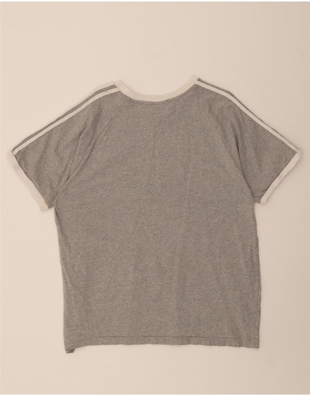 ADIDAS Mens T-Shirt Top XL Grey Cotton Vintage Adidas and Second-Hand Adidas from Messina Hembry 