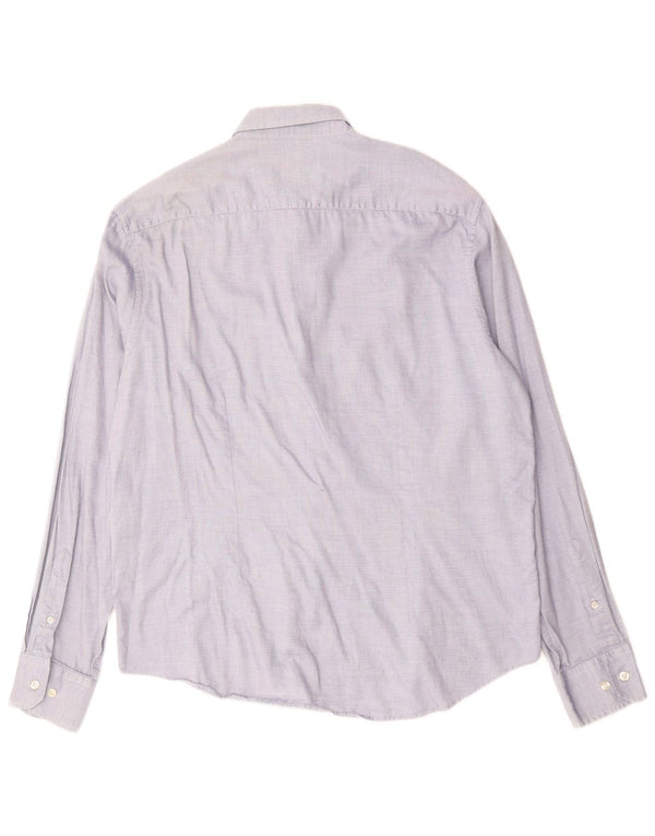 FRED PERRY Мужская рубашка приталенного кроя 2XL, синяя, хлопок