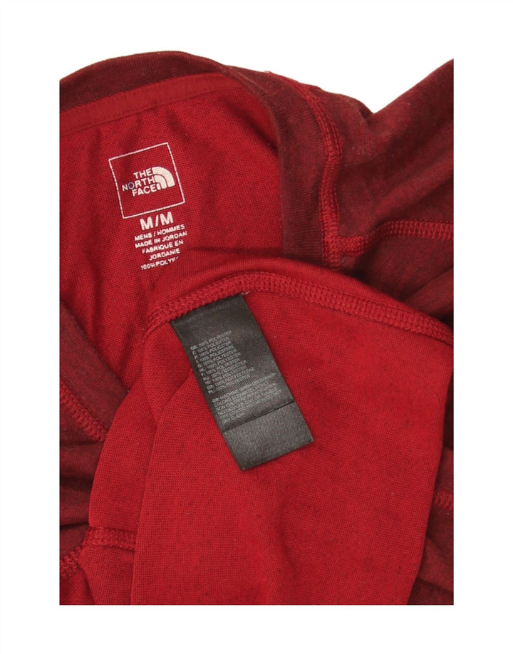 Мужская футболка The North Face, верх из полиэстера среднего красного цвета с крапинками
