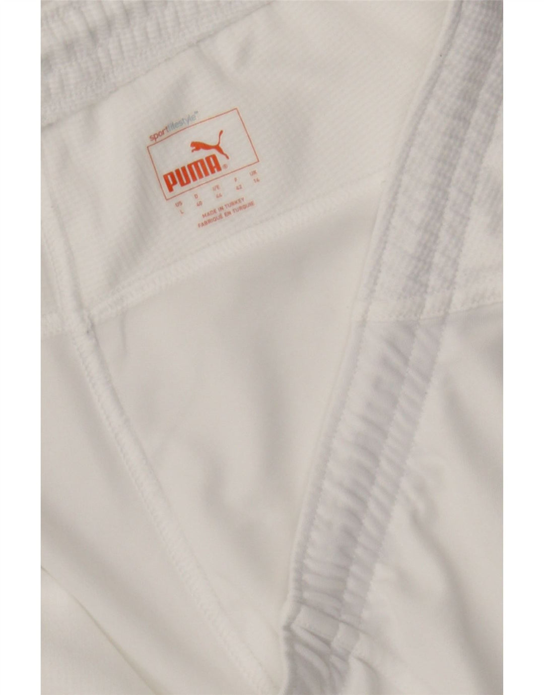 PUMA Womens Sport Shorts UK 14 Large White Vintage Puma and Second-Hand Puma from Messina Hembry 