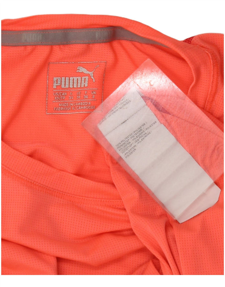Женская футболка PUMA Top UK 8, маленькая оранжевая, полиэстер