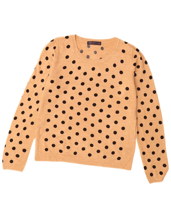 Женский джемпер с вырезом «лодочка» MARKS & SPENCER UK 10, маленький бежевый