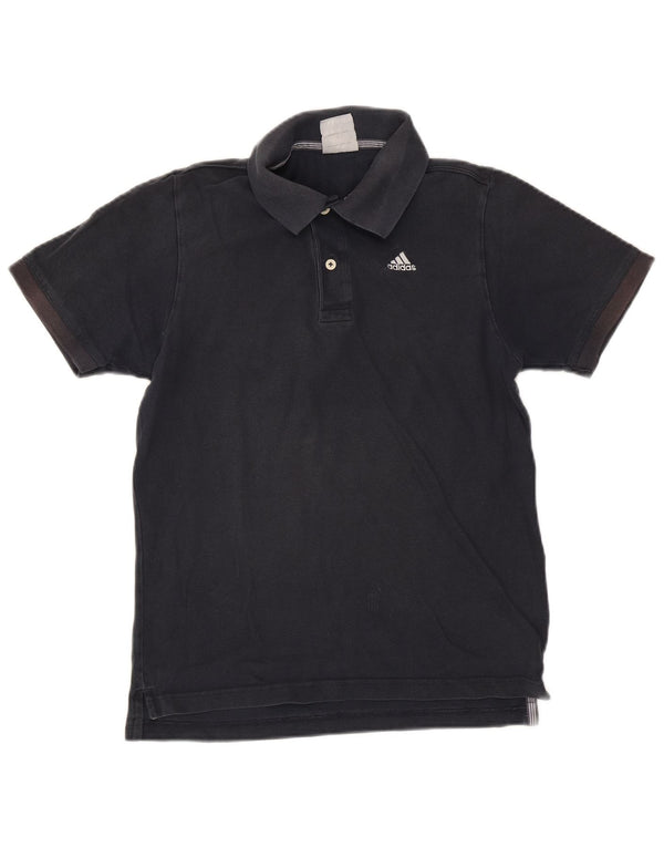 Adidas Mens Polo Shirt Small Navy Blue Cotton
