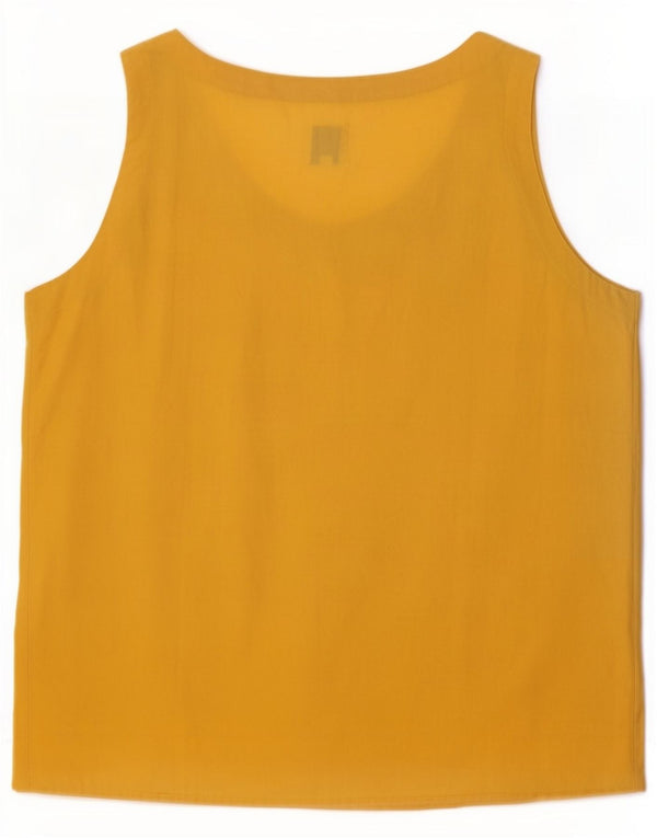 Женская блузка без рукавов Benetton IT 42 Medium Yellow