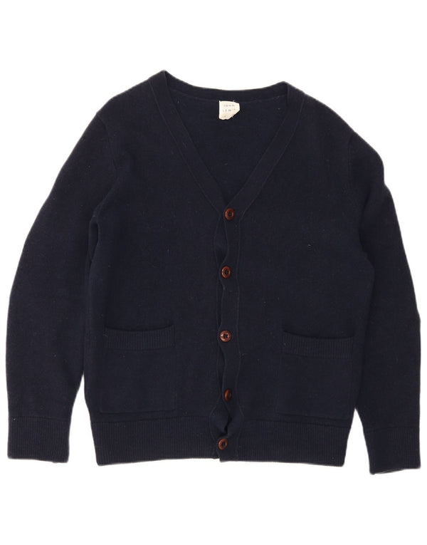 Женский кардиган John Lewis UK 12, средний темно-синий из мериносовой шерсти