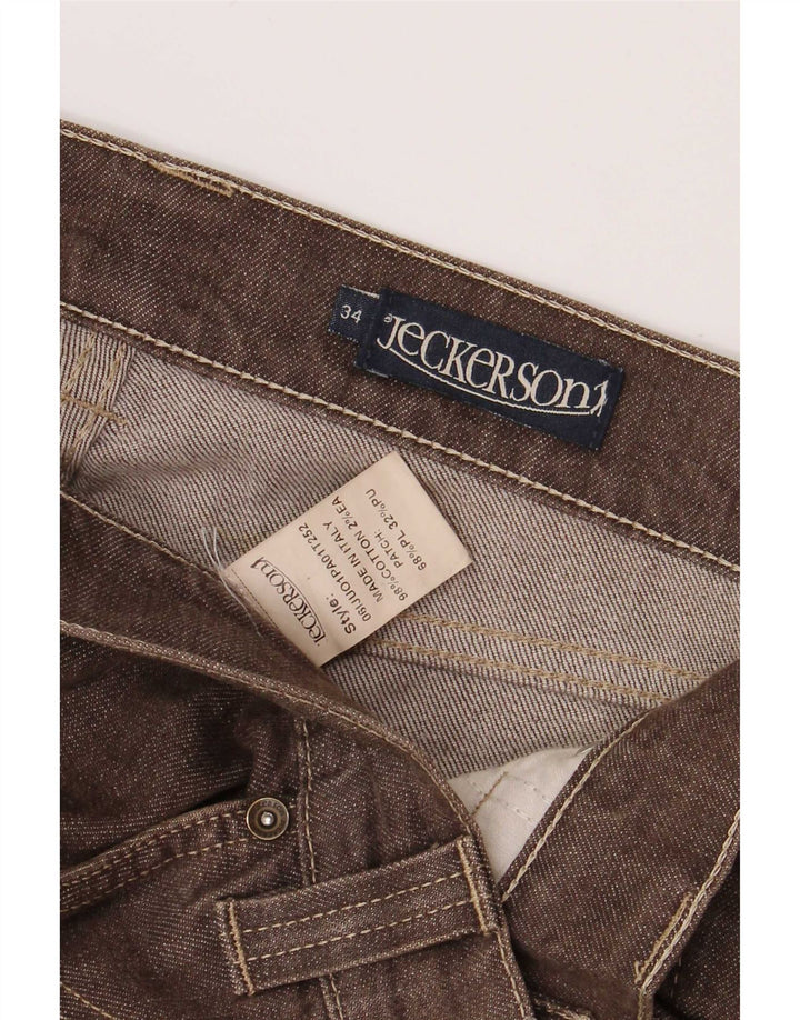 Мужские джинсы Jeckerson Regular W30 L32, коричневые, хлопок