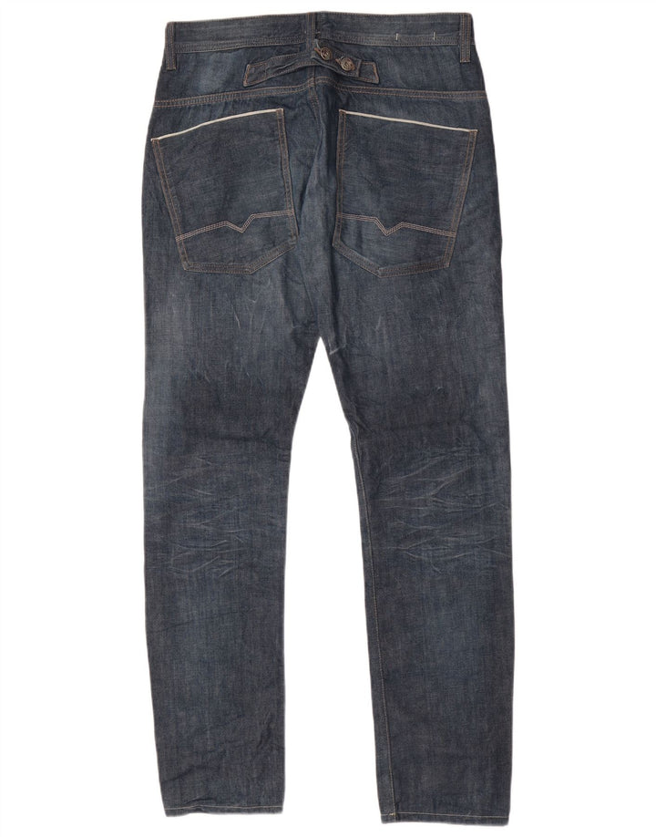 Мужские узкие джинсы Hugo Boss W32 L34 синие, хлопок