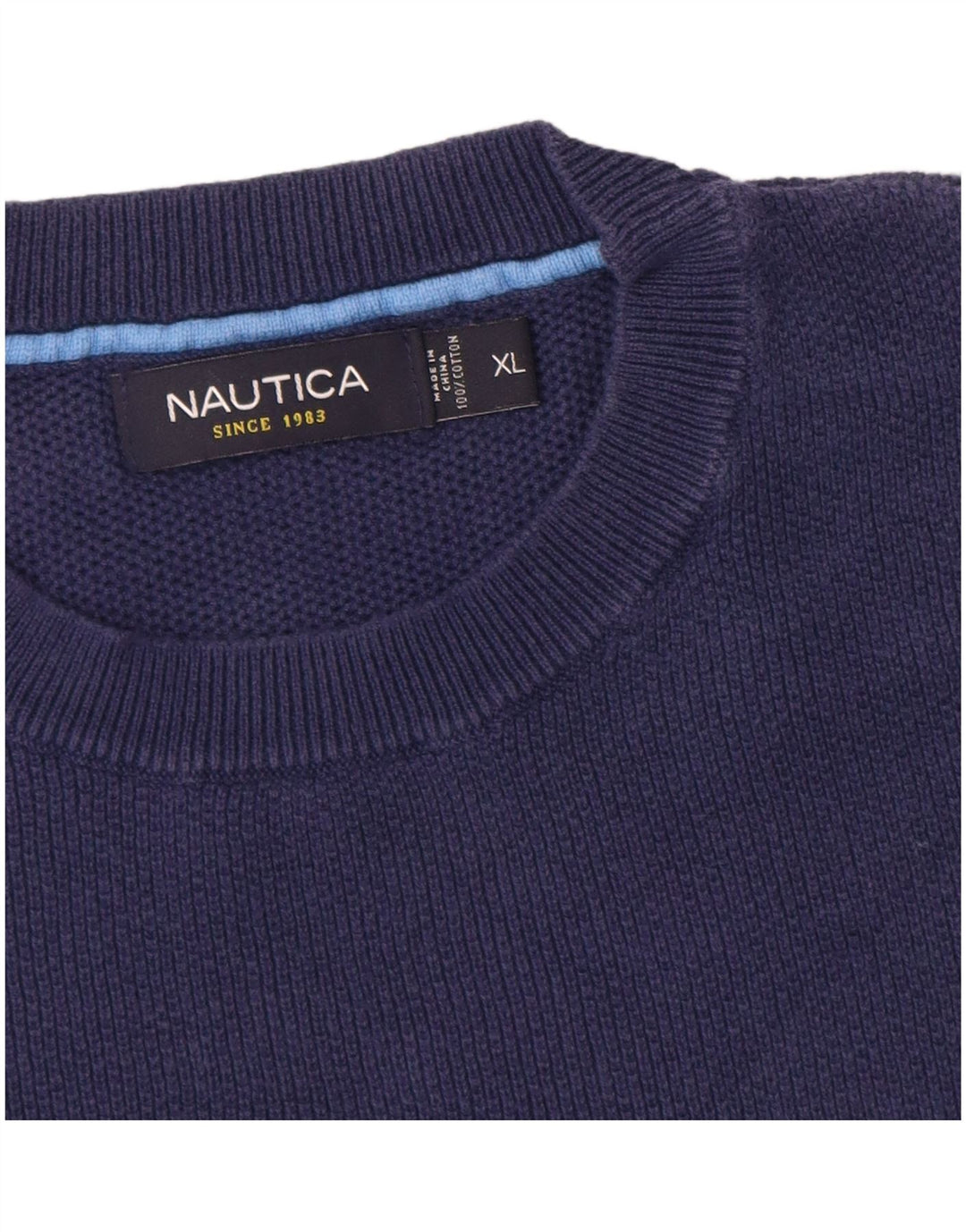 Женский свитер NAUTICA с круглым вырезом, Великобритания, 18 XL, темно-синий, хлопок