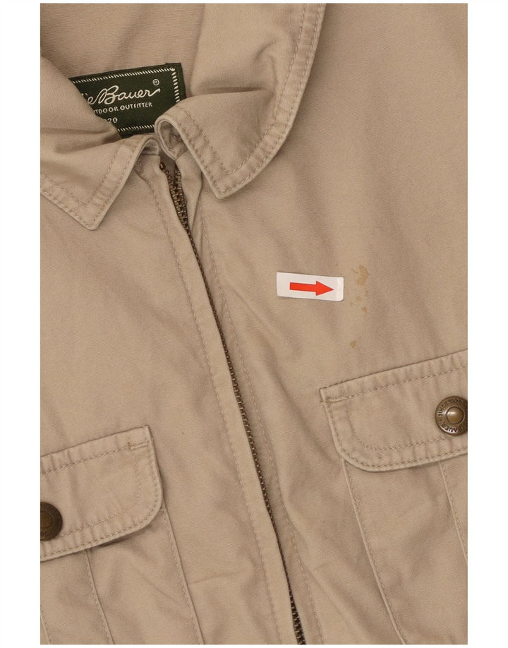 Женская куртка Eddie Bauer UK 12, средний бежевый, хлопок