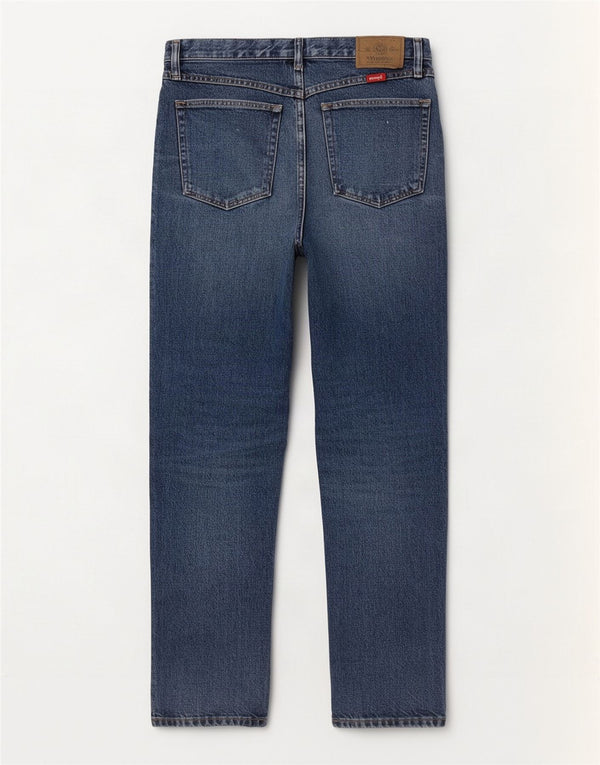 Мужские прямые джинсы Wrangler W32 L30 синие, хлопок