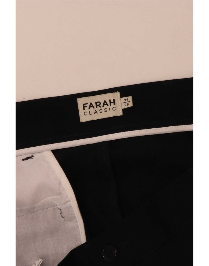 Мужские прямые брюки чинос Farah W36 L29 темно-синие из полиэстера