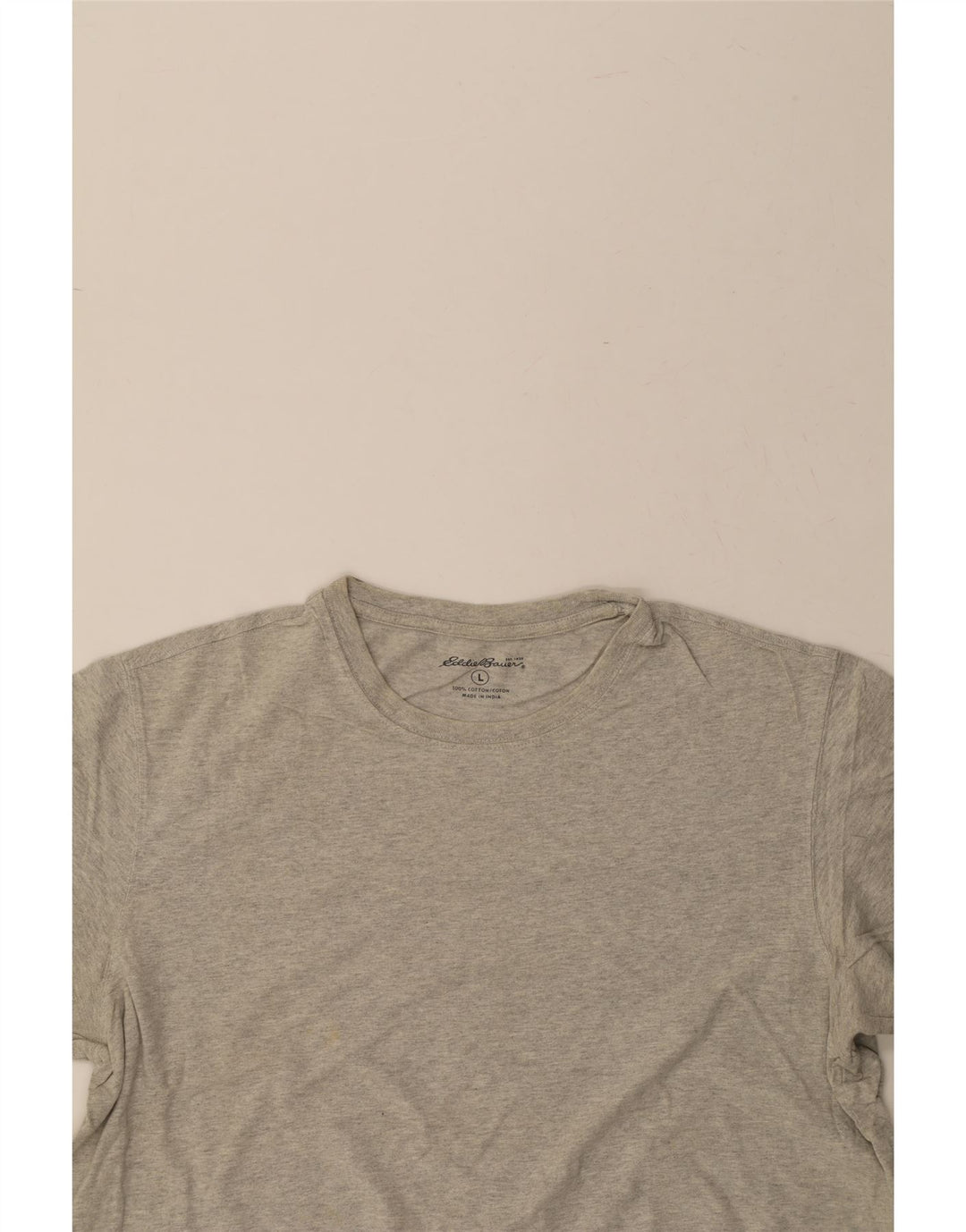 EDDIE BAUER Mens T-Shirt Top Large Grey Cotton Vintage Eddie Bauer and Second-Hand Eddie Bauer from Messina Hembry 