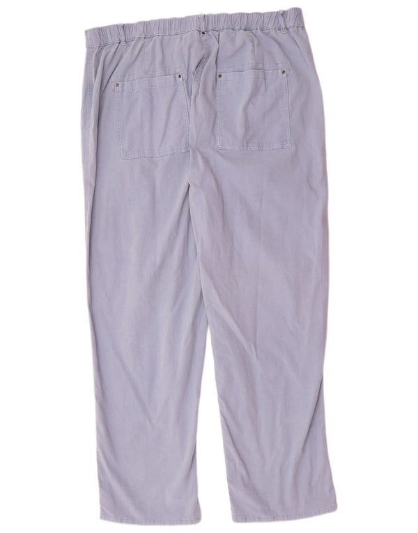 Женские прямые повседневные брюки Marks & Spencer UK 20 2XL W40 L31 синие