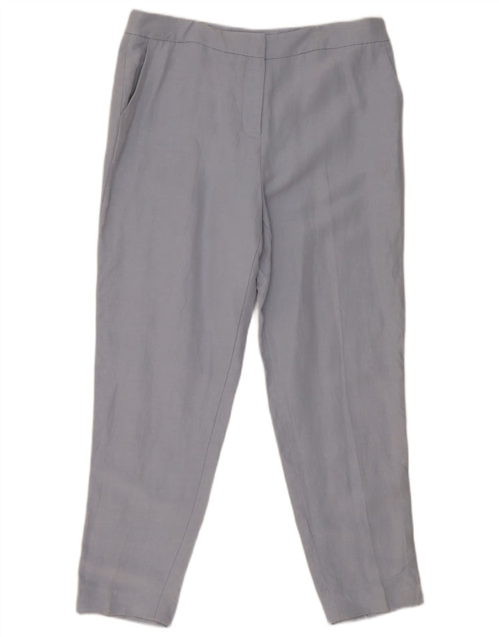 HOBBS Женские зауженные брюки чинос с высокой талией, Великобритания, 14, большие W34 L28, синие