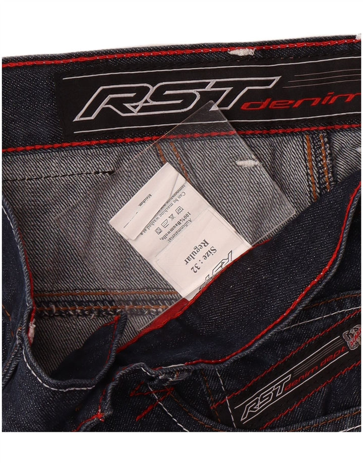 RST Женские обычные прямые джинсы W32 L31 Темно-синие хлопковые