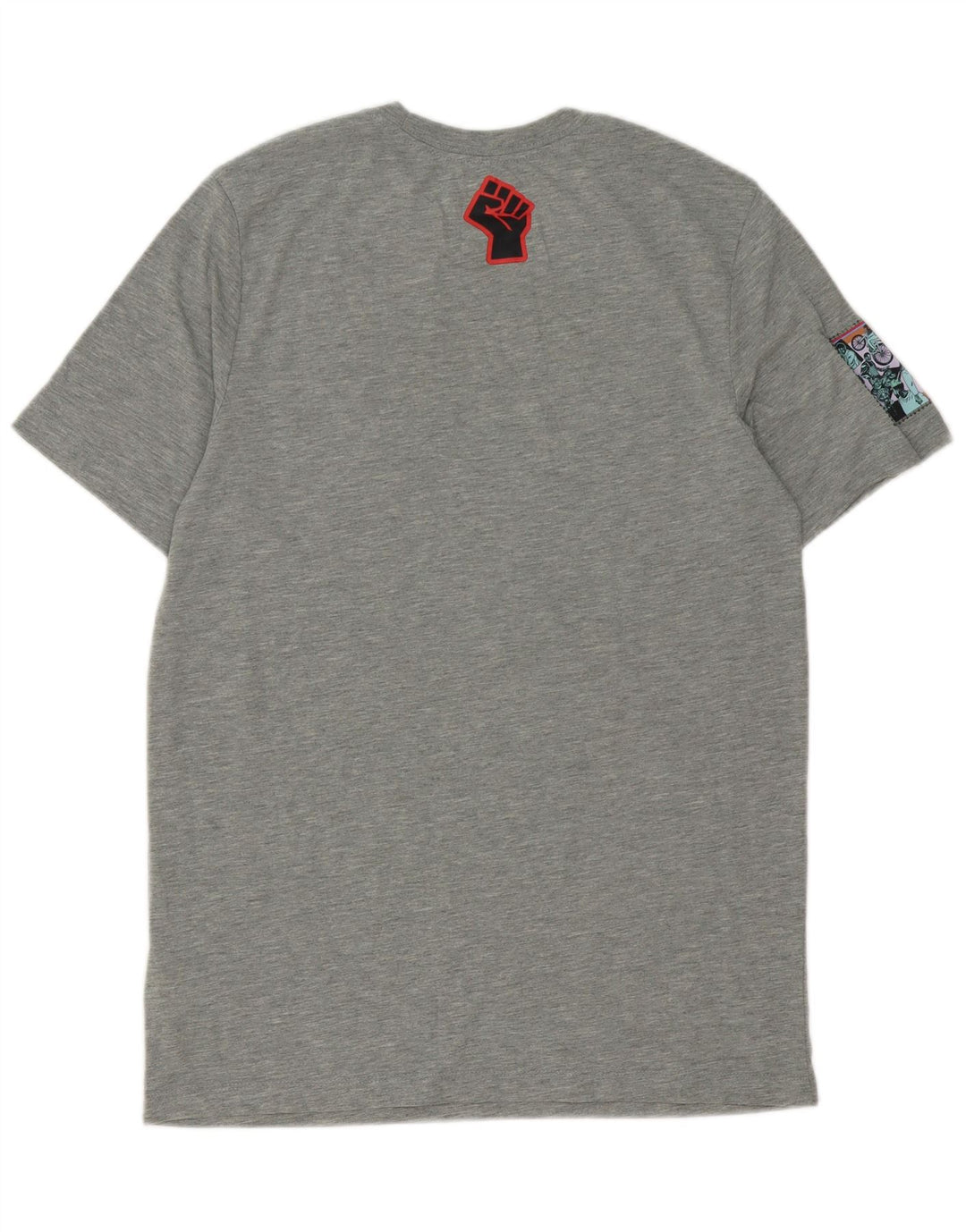 Мужская футболка Nike Dri Fit с графикой, верх из полиэстера среднего серого цвета