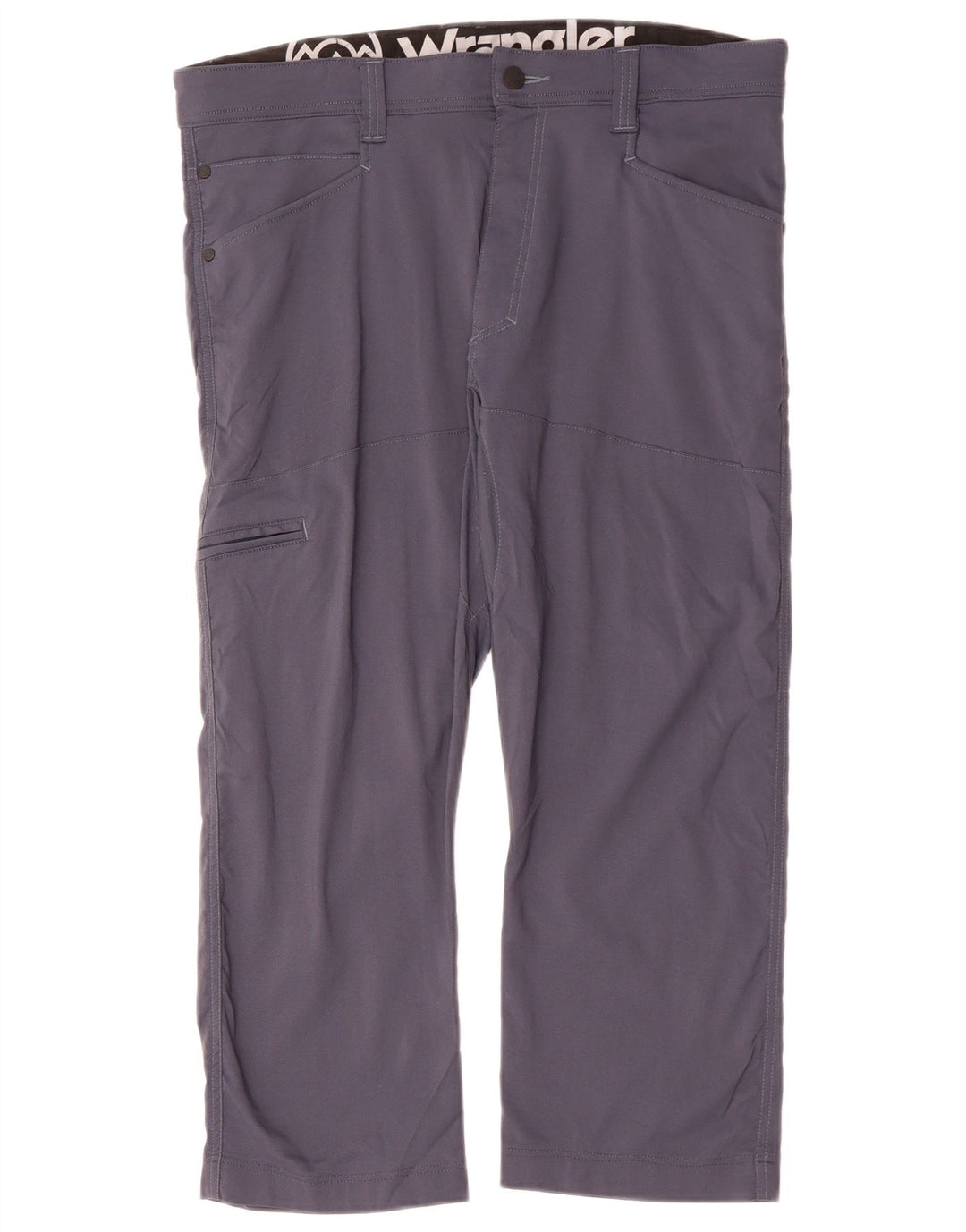 Wrangler Мужские прямые укороченные брюки-карго W34 L24 Темно-синий нейлон