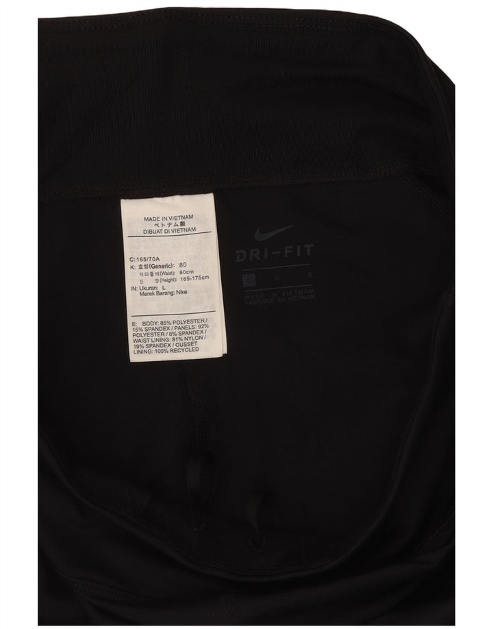 Женские леггинсы NIKE Dri Fit UK 16, большие размеры, черный полиэстер