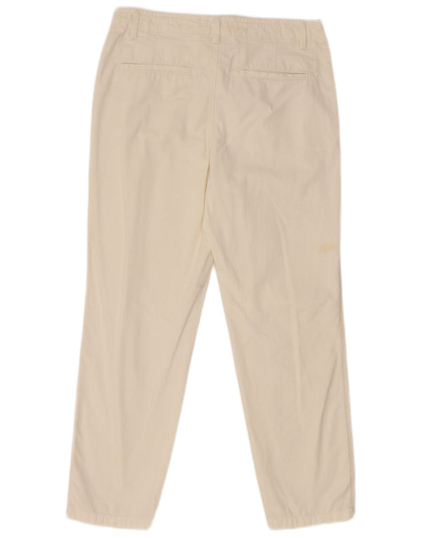 Женские прямые брюки чинос Zara EU 38, маленькие W28 L26, белые