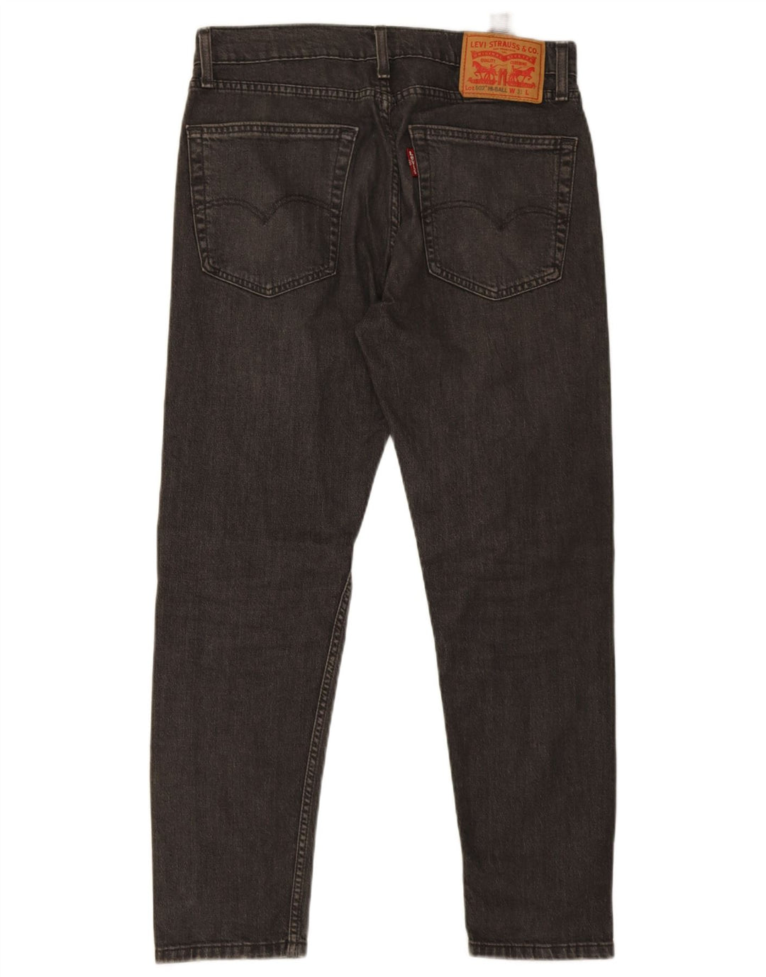 Мужские зауженные джинсы Levi's 502 W31 L29 Серые хлопковые