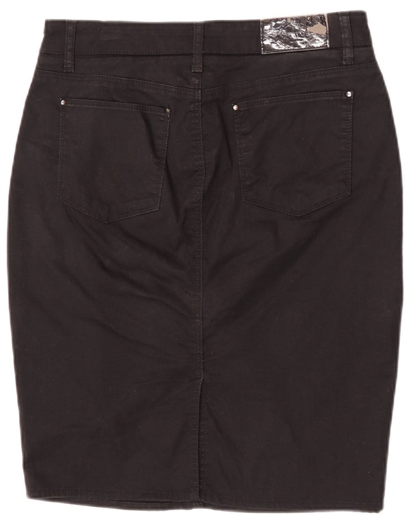 Женская юбка-карандаш Zara EU 40 Medium W30, черный хлопок