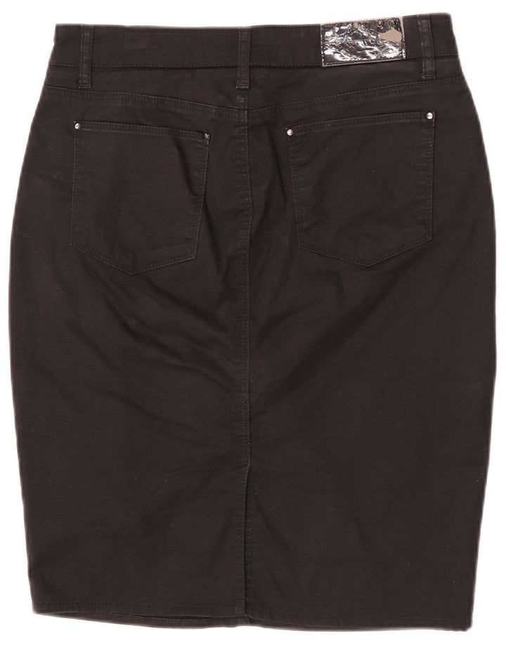 Женская юбка-карандаш Zara EU 40 Medium W30, черный хлопок
