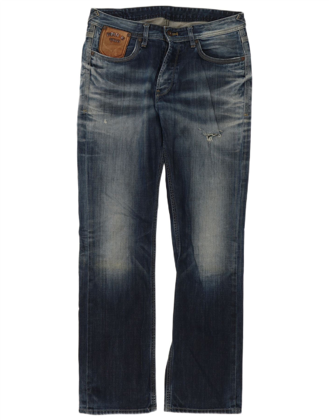 PEPE Jeans Мужские Bootcut W34 L34 Синий хлопок