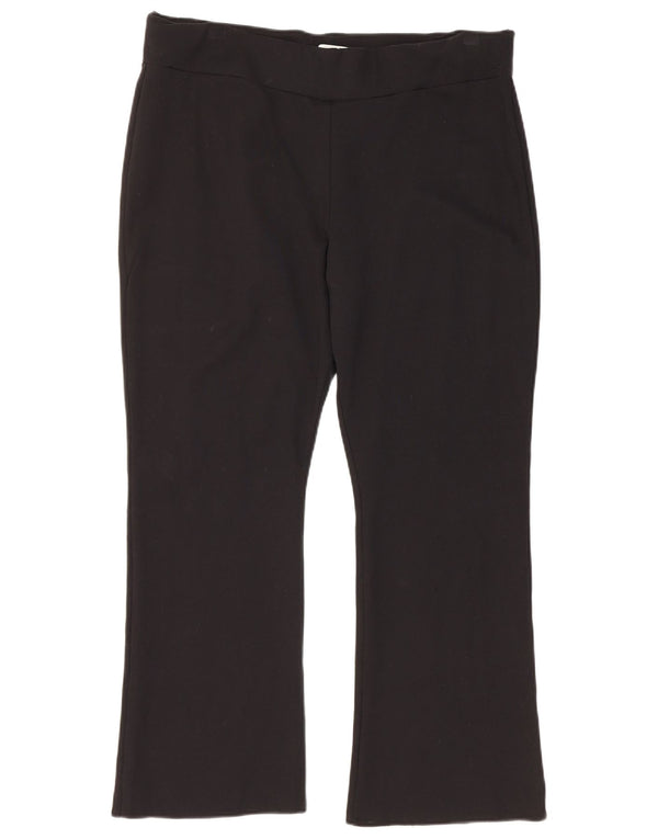 Женские укороченные брюки Marks & Spencer Bootcut UK 20 2XL W36 L26 черные