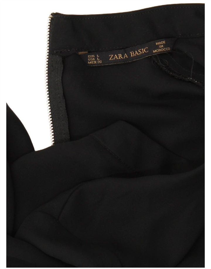 Женская блузка с рукавом 3/4 Zara UK 14, большая черная