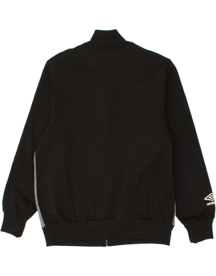 UMBRO Mens Graphic Tracksuit Top Jacket Large Black Colourblock Cotton Vintage Umbro and Second-Hand Umbro from Messina Hembry 