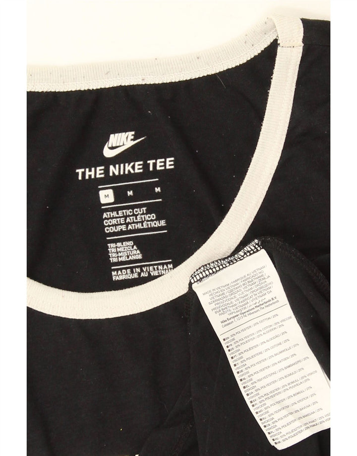 Мужской жилет с графическим принтом Nike Athletic Cut, средний черный полиэстер