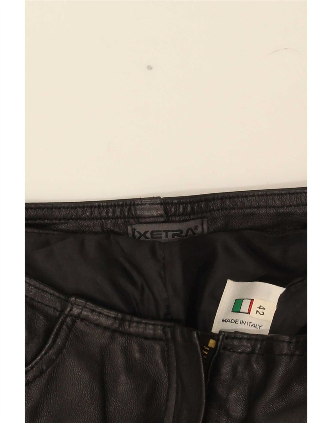XETRA Женские кожаные брюки Bootcut IT 42 Medium W28 L32 Черные