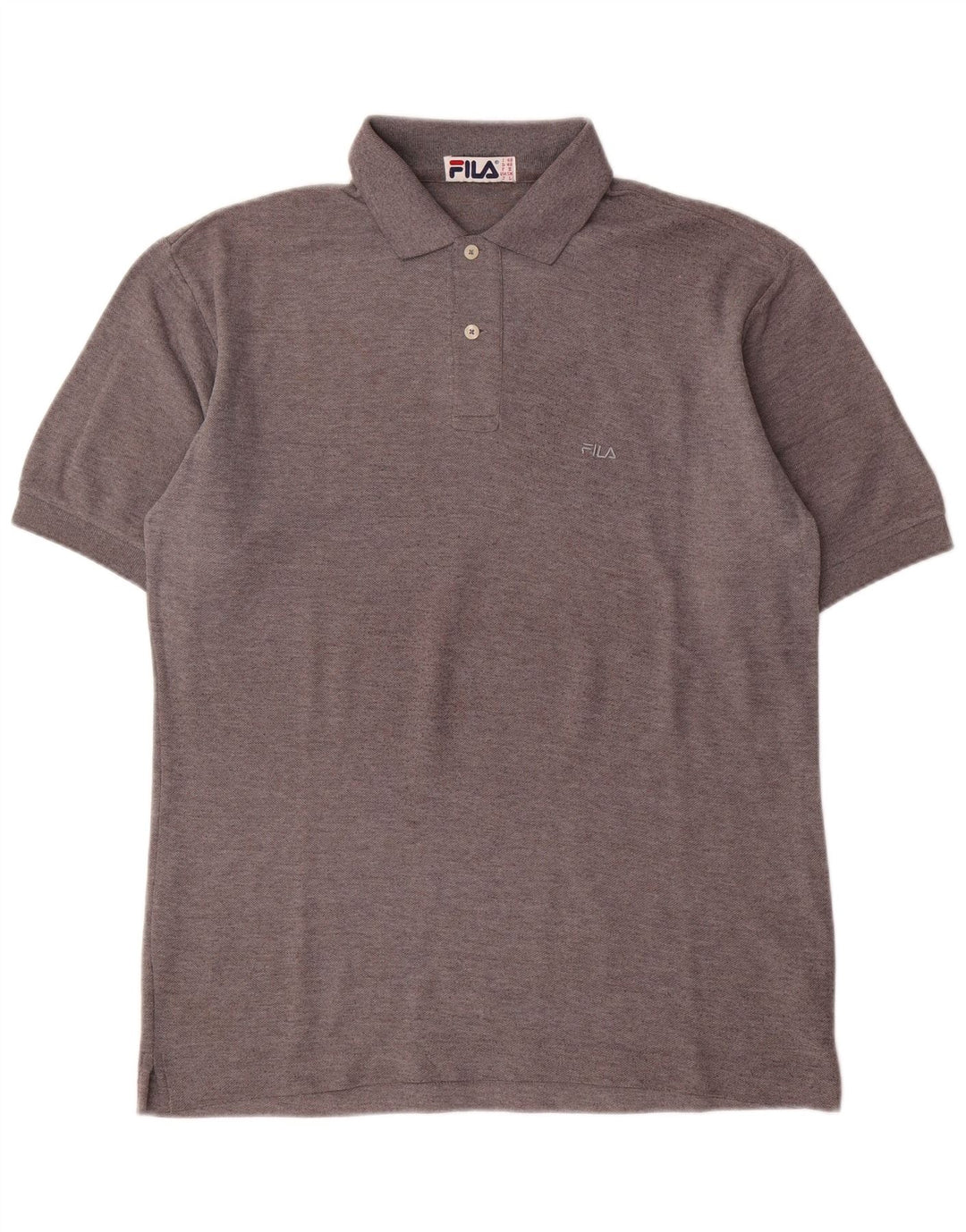 Мужская рубашка-поло Fila IT 48 Medium Grey Хлопок