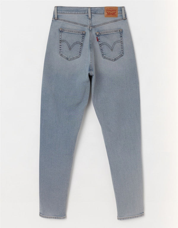 Женские рваные джинсы с завышенной талией Levi's Mom W28 L29, синий хлопок