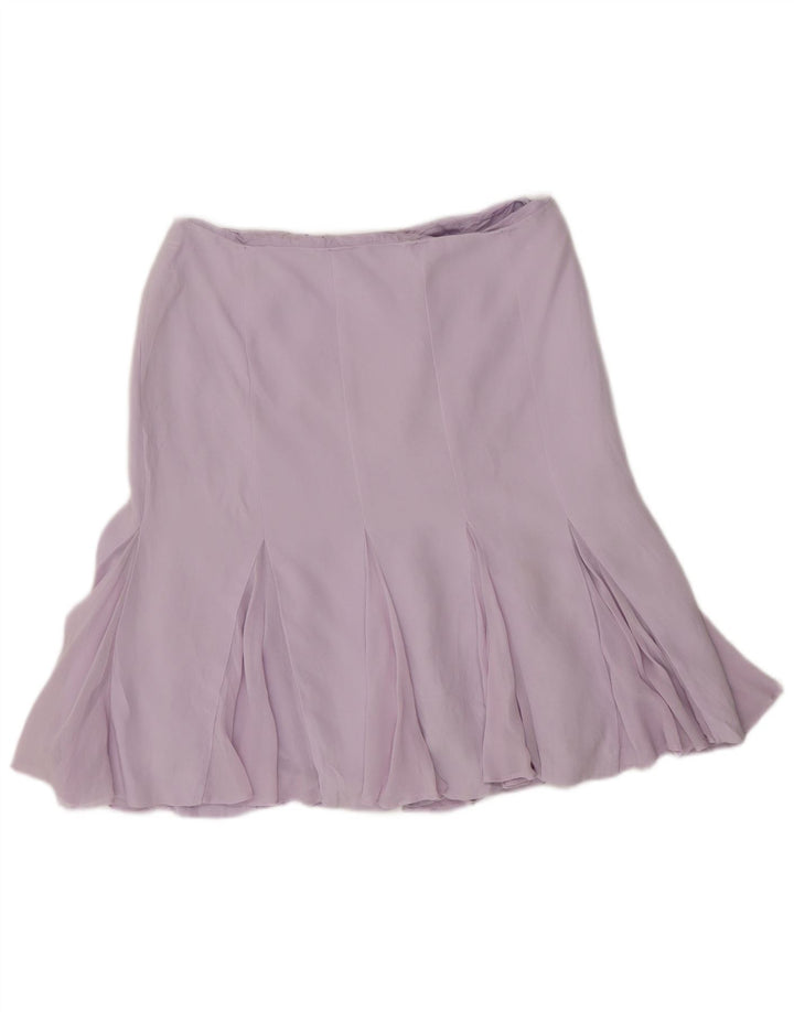 Юбка Женская с рюшами Luisa Spagnoli IT 44 Medium W30 Фиолетовый Шелк