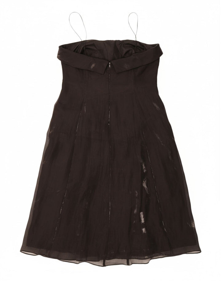 DEBUT Womens Strapless Dress UK 22 3XL Black
