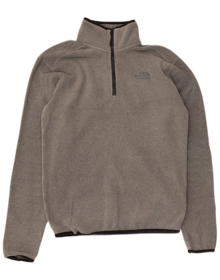 Мужской флисовый джемпер с воротником на молнии The North Face XS, серый полиэстер