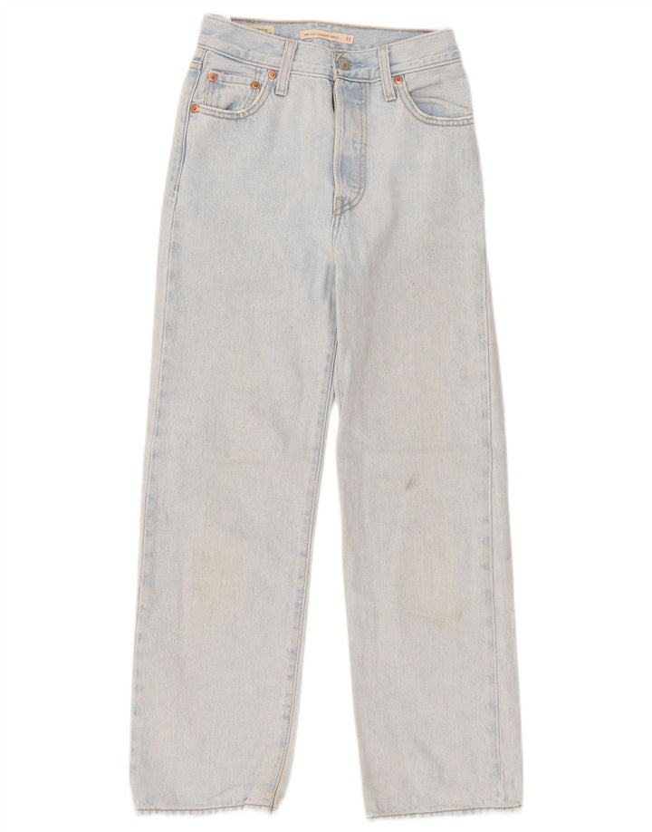 Женские прямые джинсы Levi's Ribcage W23 L27, синий хлопок