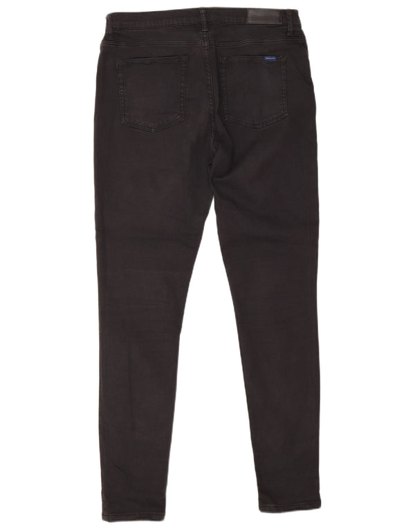 Женские джинсы скинни Gant, большие размеры W34 L30, черный хлопок