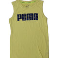 PUMA Boys Graphic Vest Top 9-10 Years Green Cotton Vintage Puma and Second-Hand Puma from Messina Hembry 