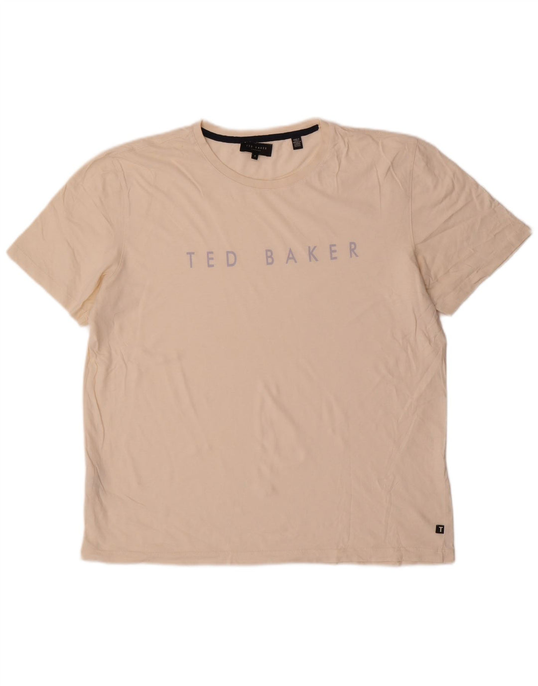 Мужская футболка с рисунком Ted Baker, размер 4, большая белая